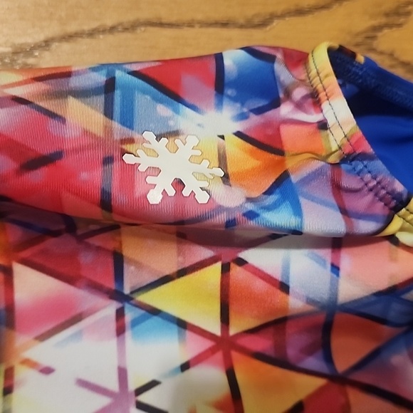 Snowflake Gymnastics Leotard Adult Size L - Picture 4 of 10